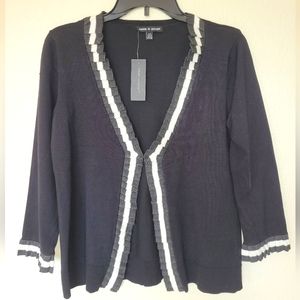 NWT- Cable & Gauge Black Cardigan, Small